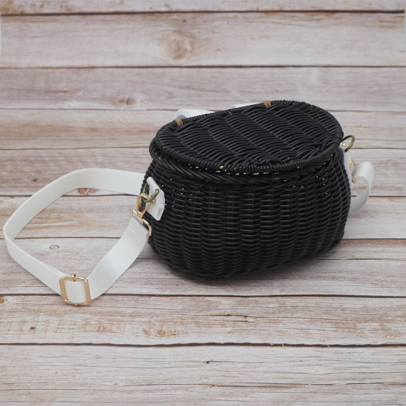 Stylish Woven Crossbody Bag Bowlift