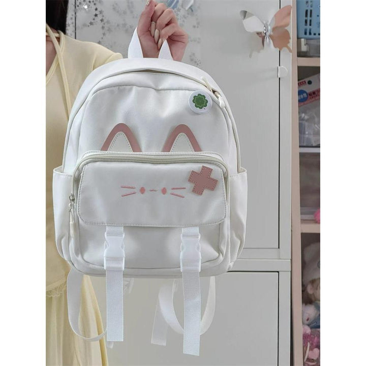 Cute Cat-Themed Mini Backpack Bowlift
