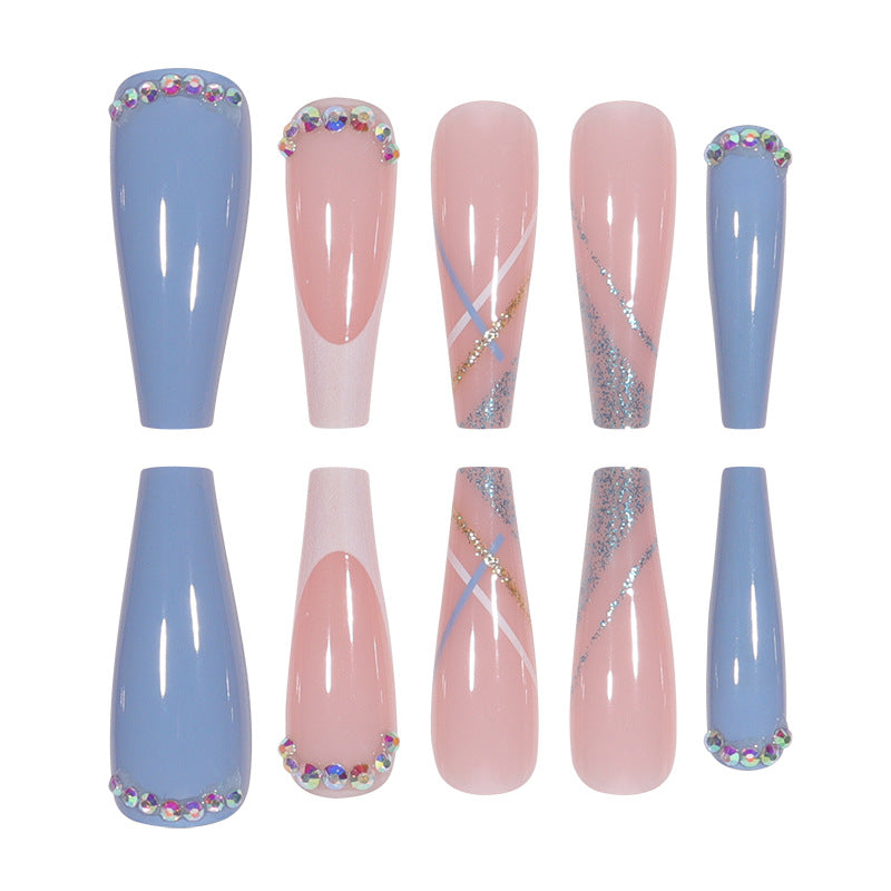 Decorative Long Acrylic Nail Art Extensions Bowlift