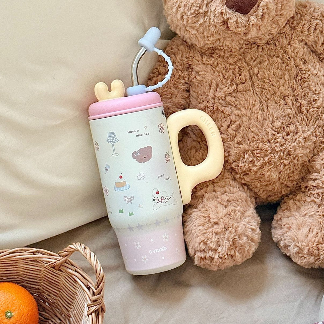 Women Practical Drinking Containers with Innovative Carry Handle Bowlift