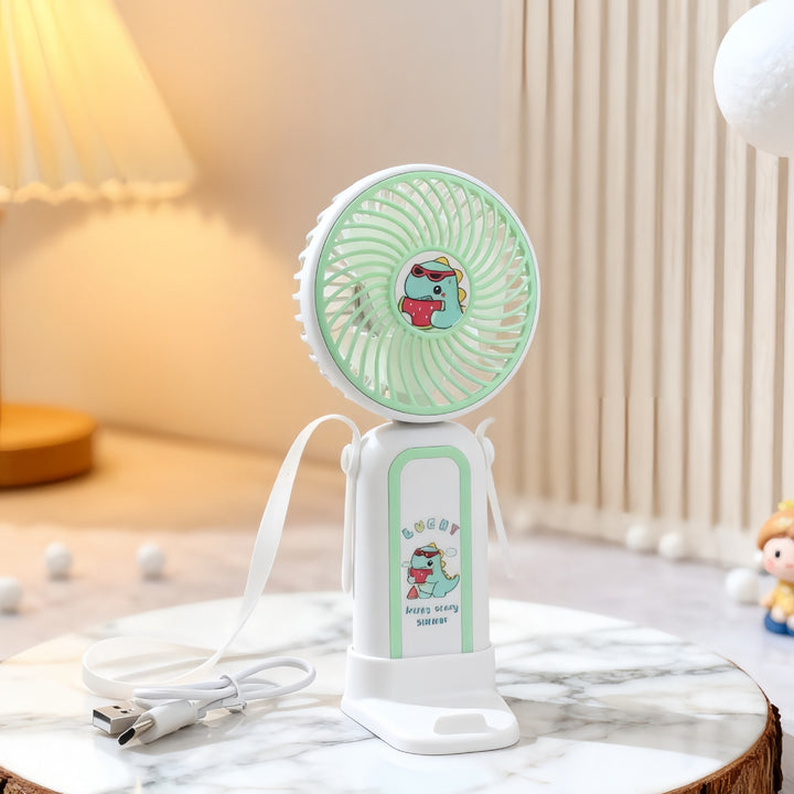 Women Portable USB Hand Fan with Playful Animal Design Bowlift