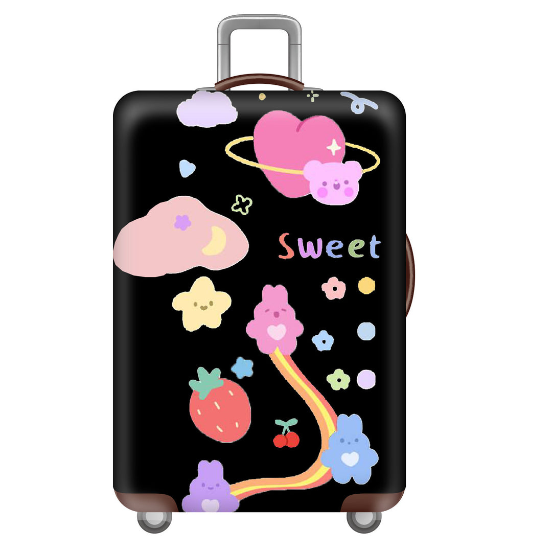 Women's Hard Shell Suitcase with Cheerful Bowlift Design