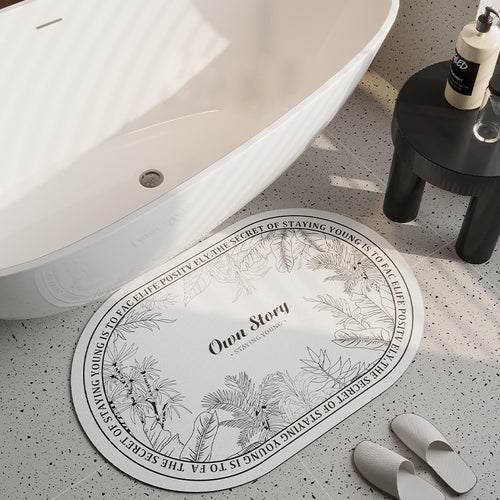 Plush Round Bath Mat
