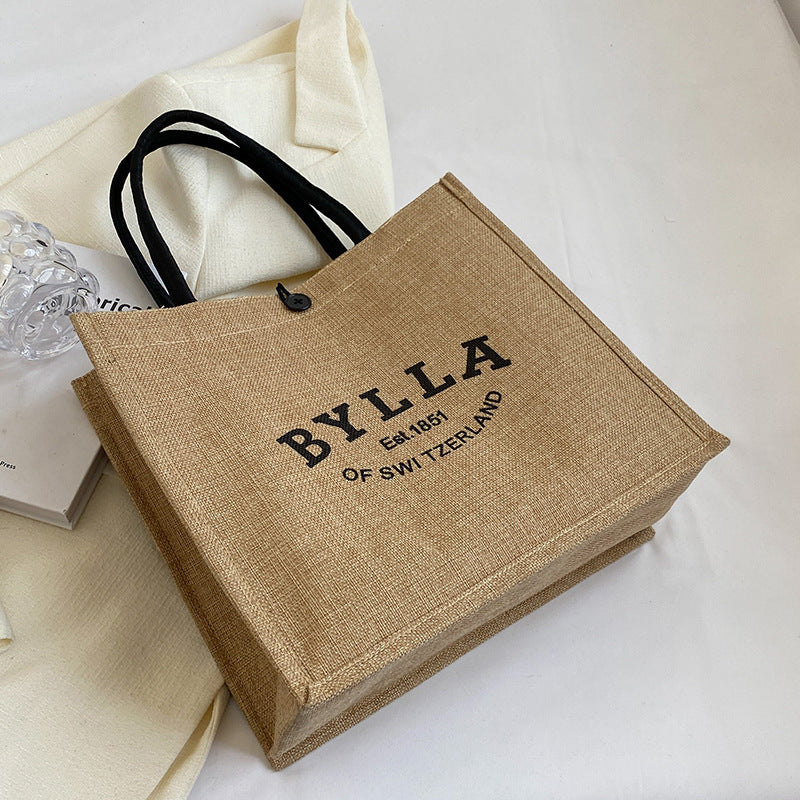 Elegantly Designed Linen Tote Bag