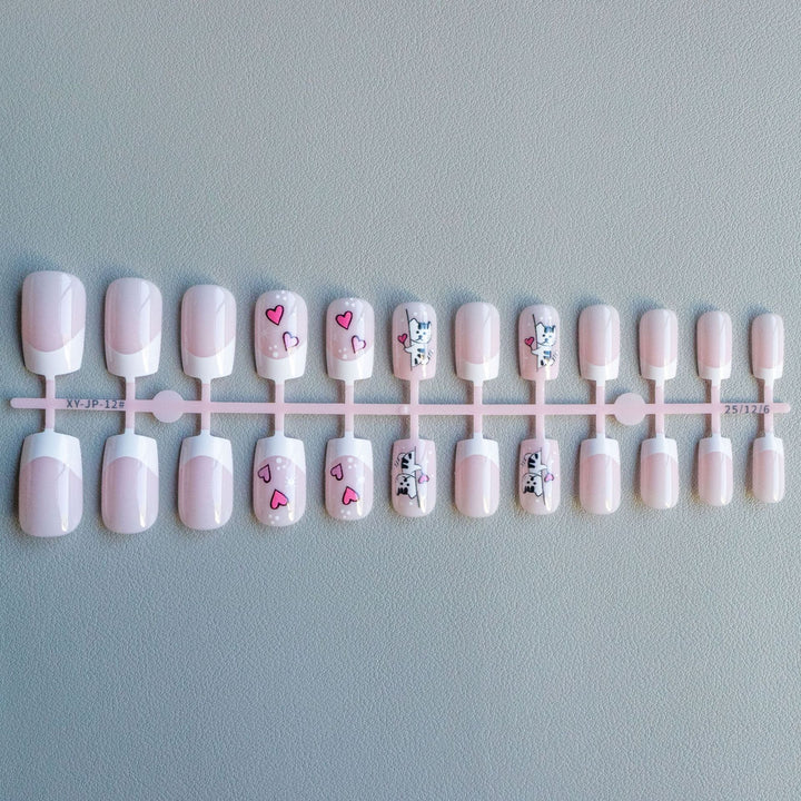 Cute Cat-Themed Nail Art Set