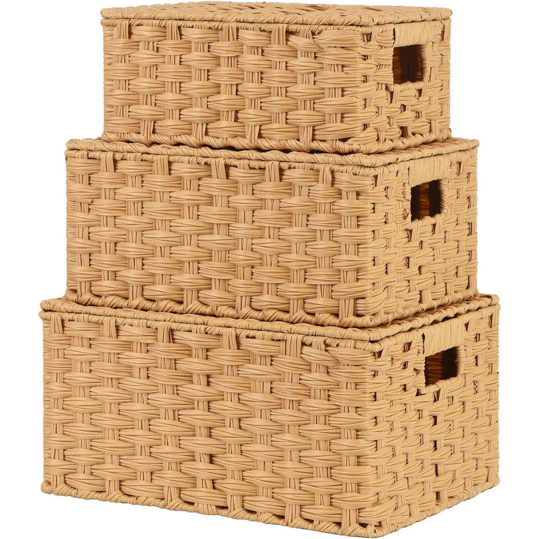 Handwoven Storage Baskets Set Bowlift