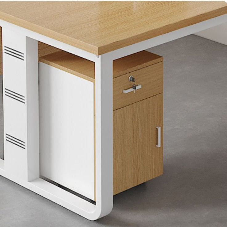 Modern workspace with practical storage Bowlift