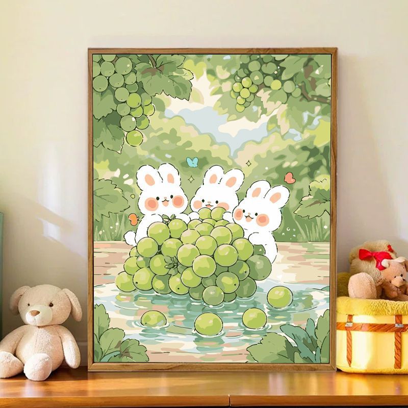 Playful Bunny-Themed Wall Art Bowlift
