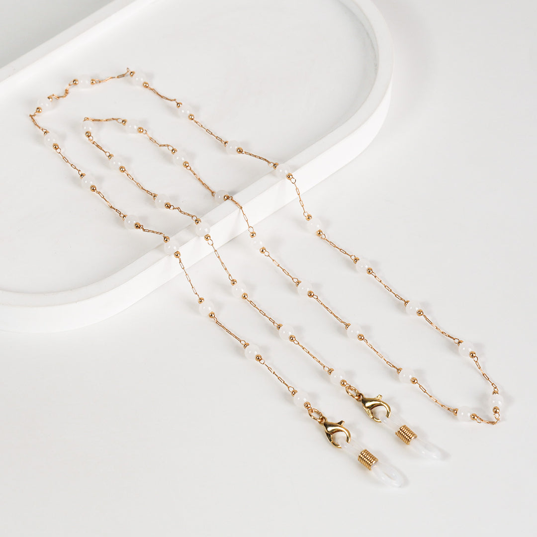 Elegant Beaded Glasses Chain Bowlift