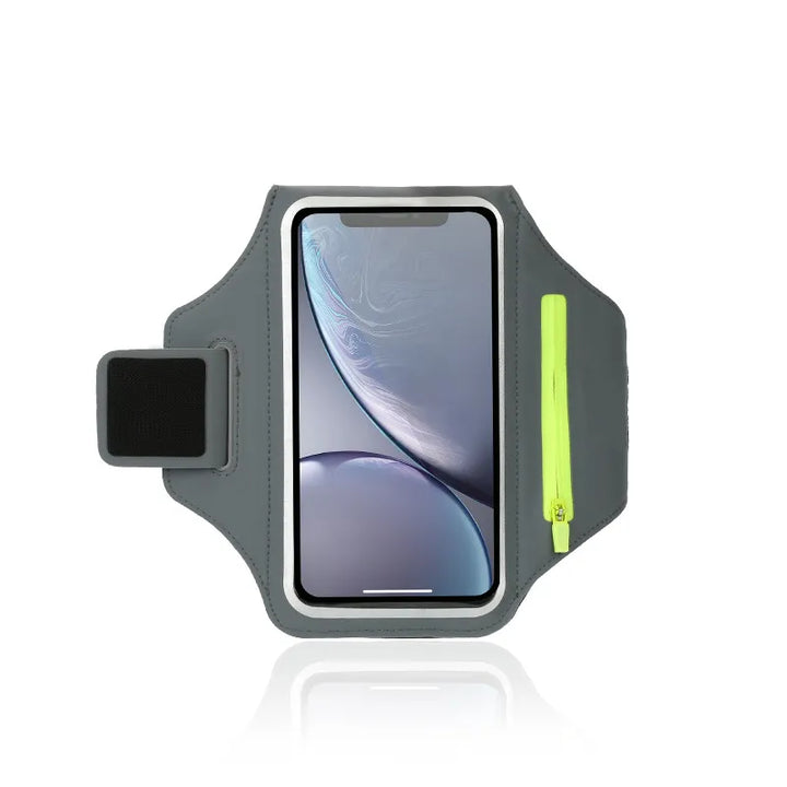 BowLift | Adjustable Running Phone Holder with Earbud Compartment – Suitable for Arm Circumference of 26-42 cm, Compatible with iPhone and Galaxy