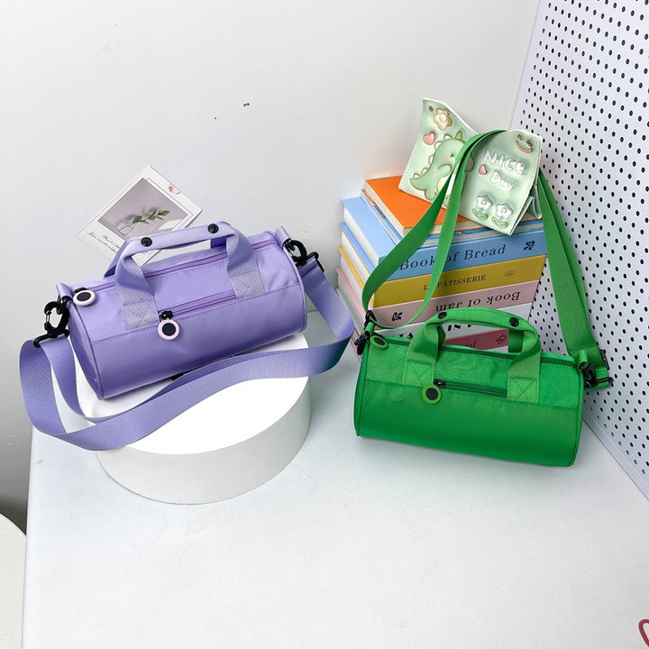 Sporty Mini-Duffel Bag with Adjustable Shoulder Strap and Sturdy Carry Handles Bowlift
