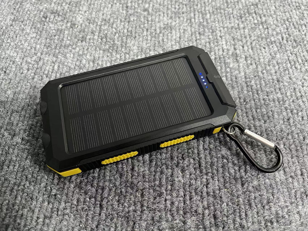 Portable solar power bank with integrated charging plug function Bowlift