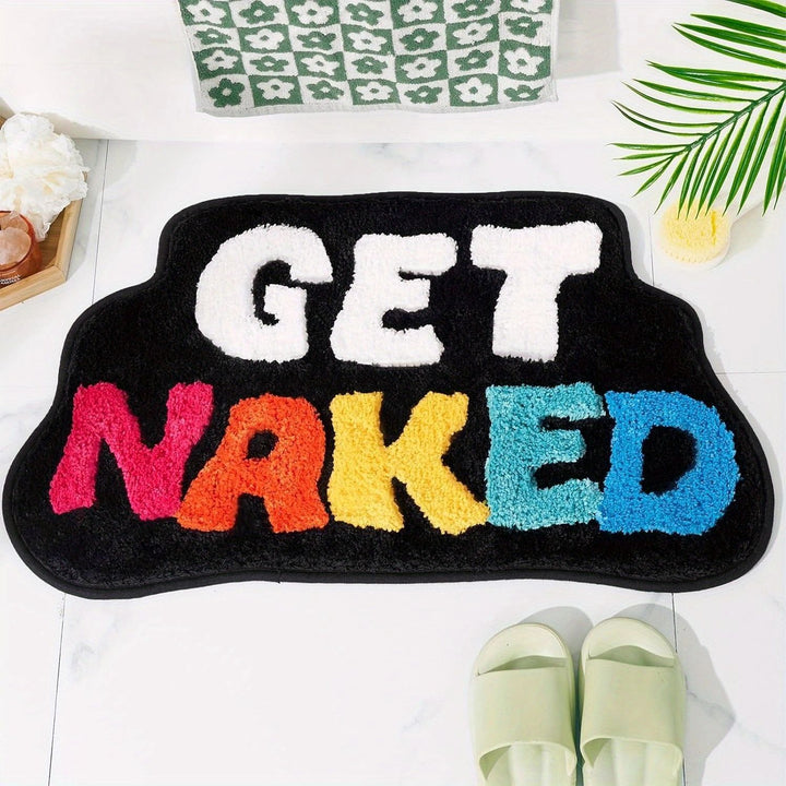 Playful Text Bath Mat Bowlift