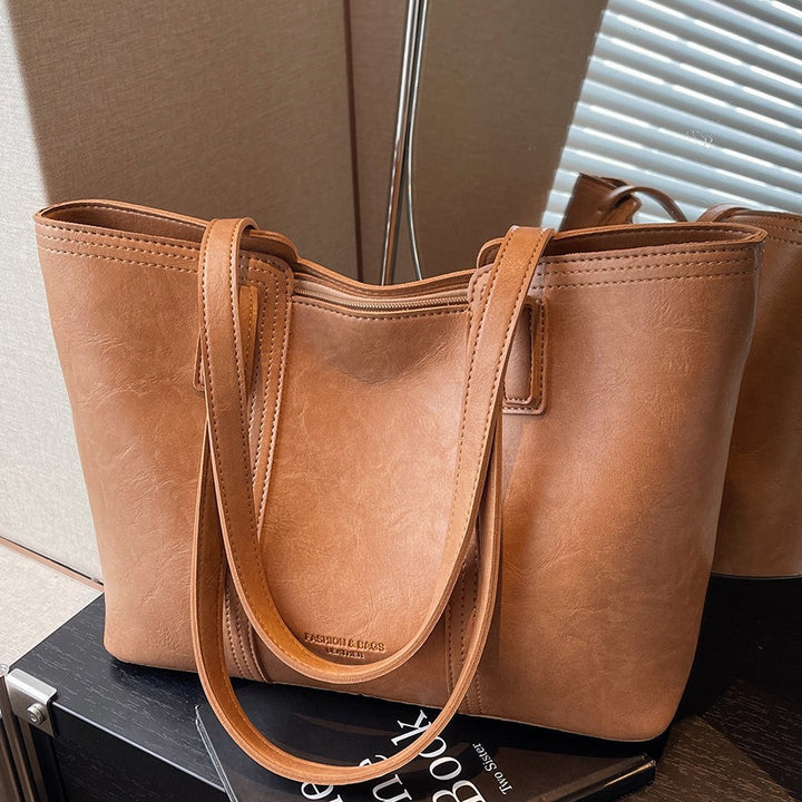 Classic Leather Tote Bag Bowlift