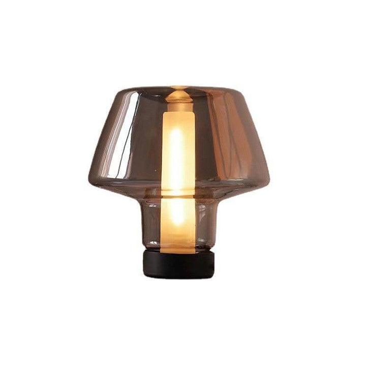 Artistic Table Lamp with Unique Transparent Shade