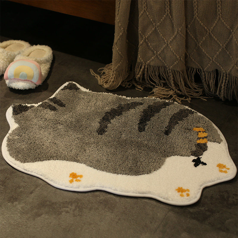 Cartoon Cat Shaped Bath Mat Bowlift