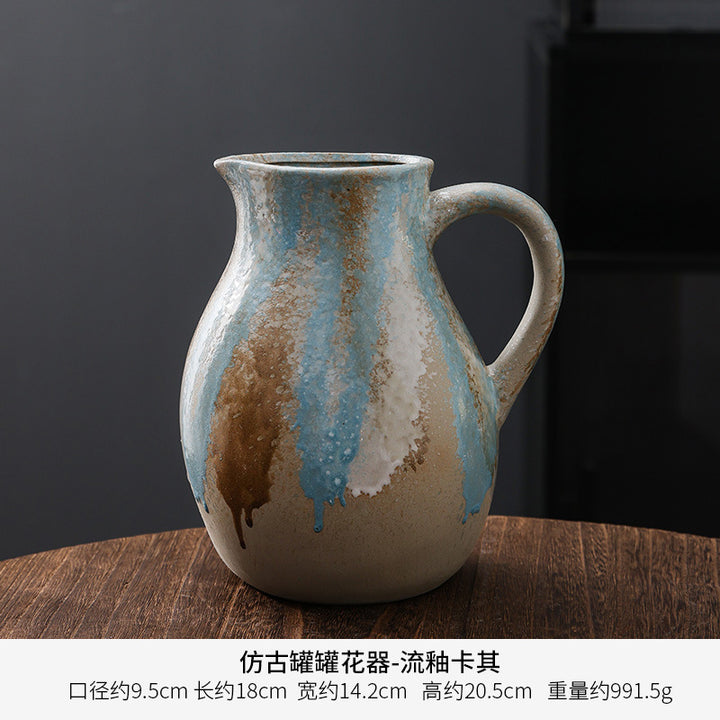 Artistic Abstract Ceramic Pitcher