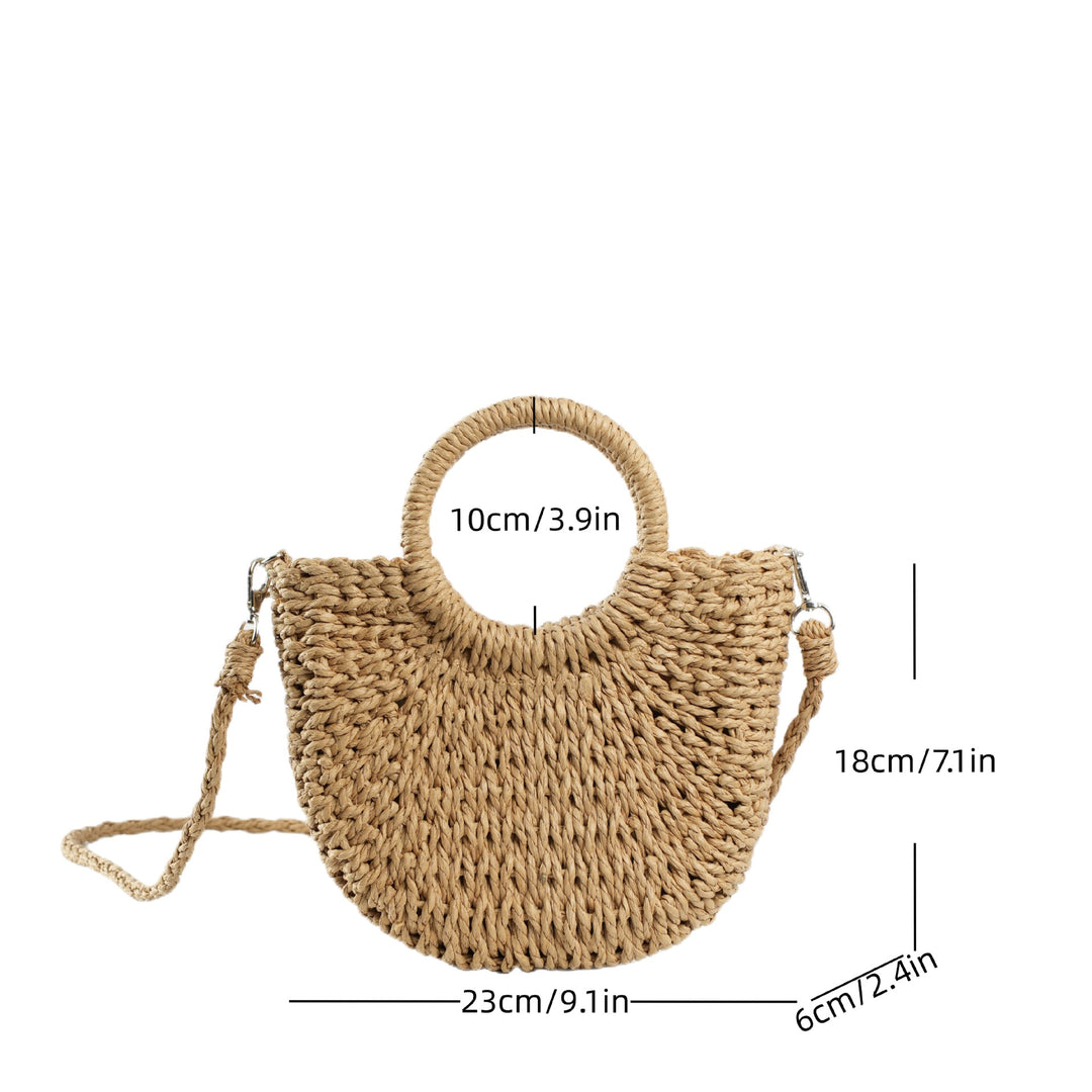 Handmade Basthandbag with Round Handles Bowlift