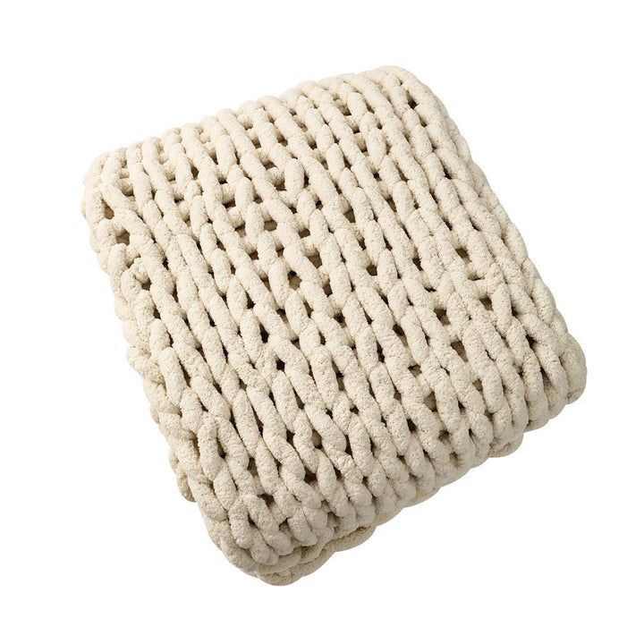 Chunky Knitted Blanket Bowlift