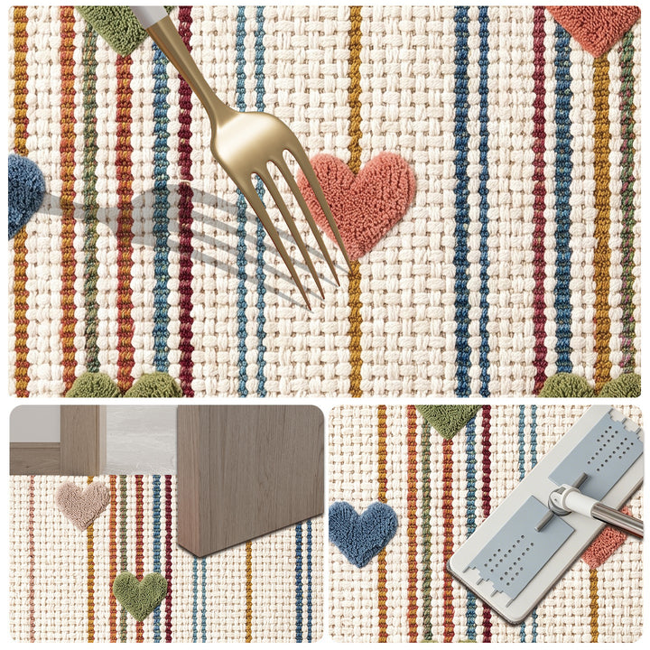 Heart Pattern Decorative Area Rug Bowlift