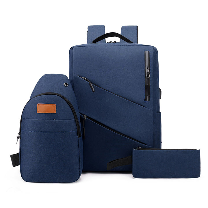 Multi-Compartment Sleek Backpack Set Bowlift