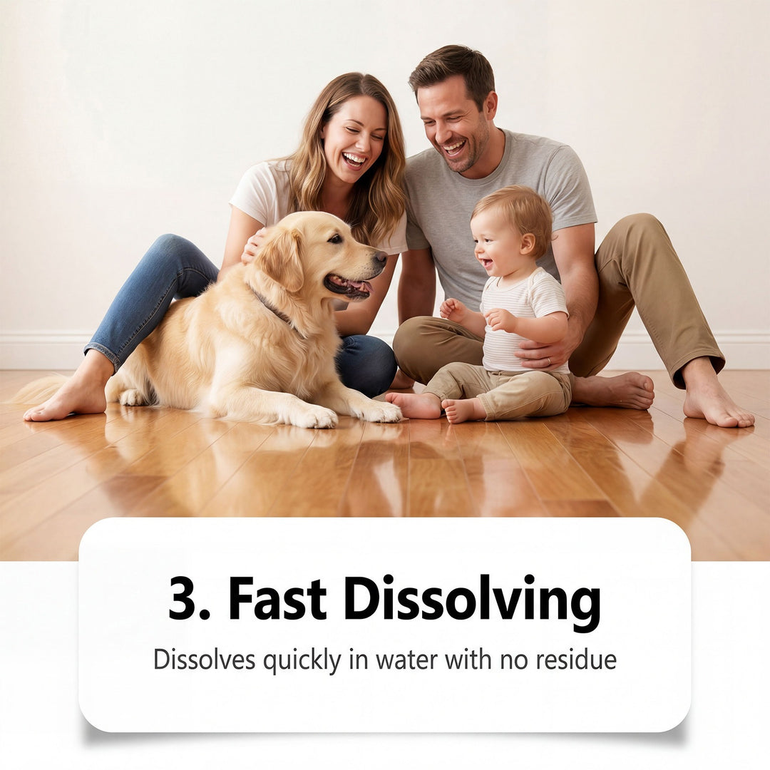 Concentrated Dissolving Lemon Floor Cleaning Tablets For Tile Hardwood And Vinyl