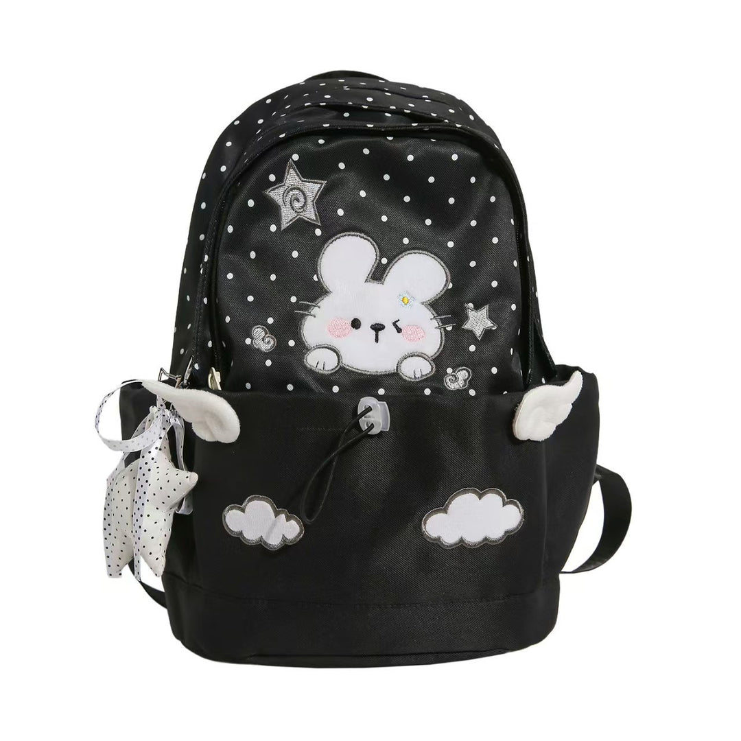 Backpack with Cute Rabbit Motif and Practical Compartments Bowlift