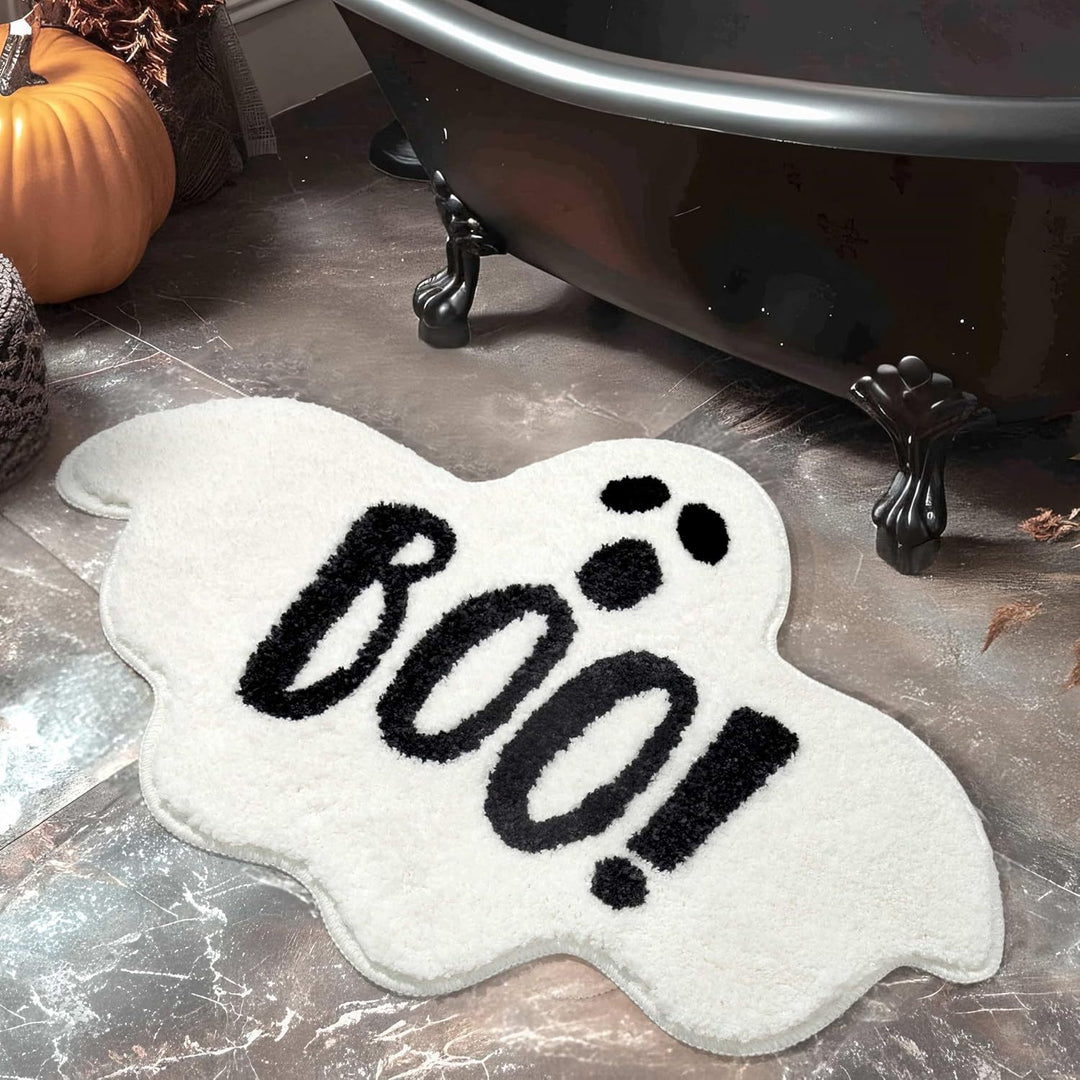 Halloween-Themed Ghost Bath Mat Bowlift