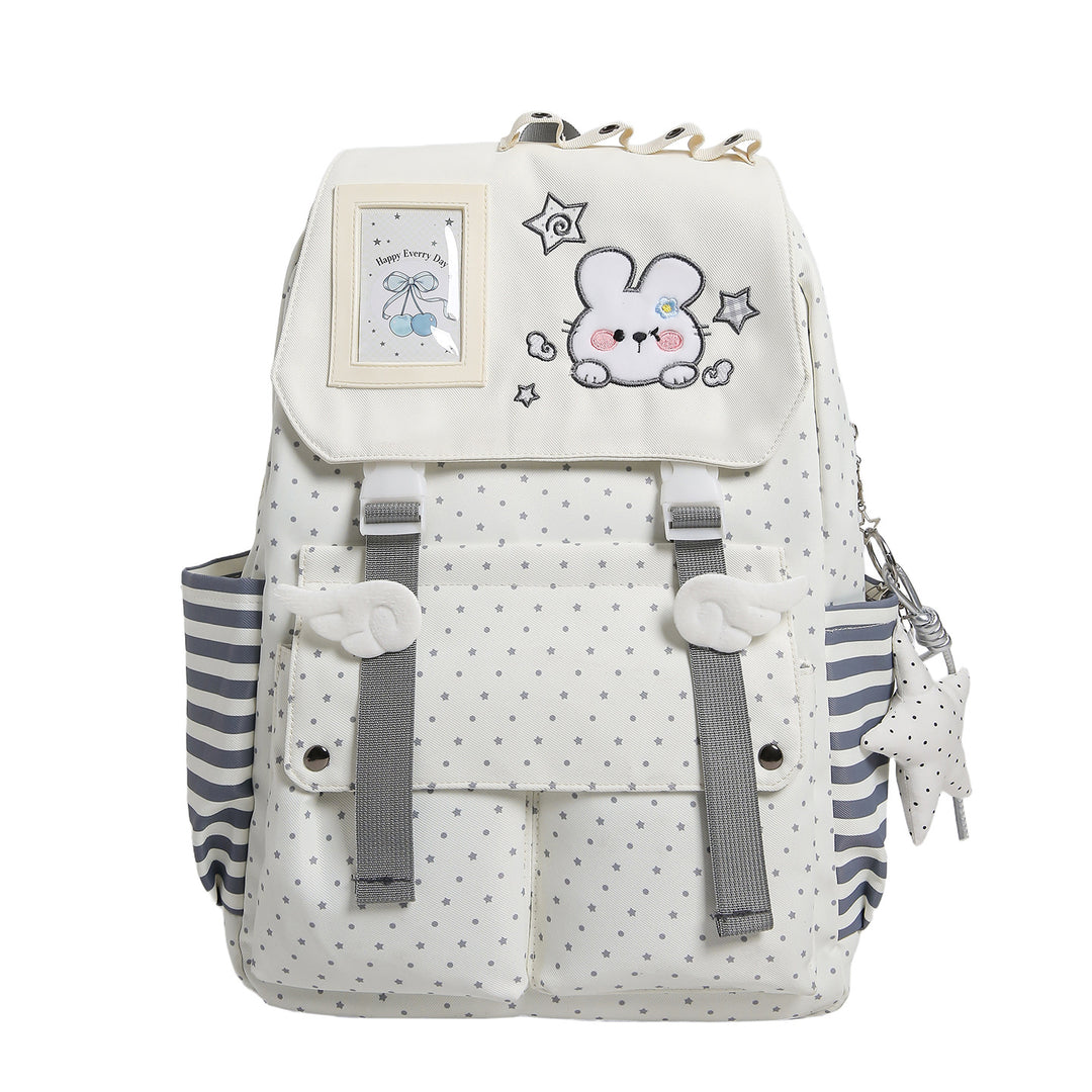 Adorable Plush Bunny-Themed School Backpack Bowlift