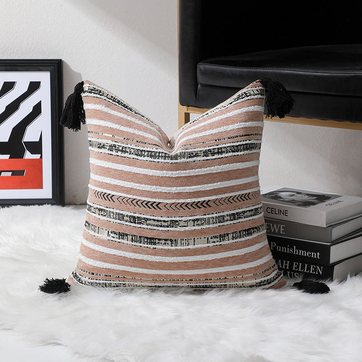 Bohemian Striped Decorative Cushion