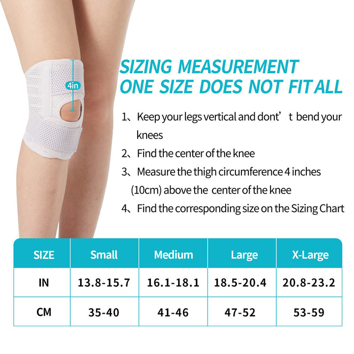 Adjustable Open Patella Knee Support Brace Bowlift