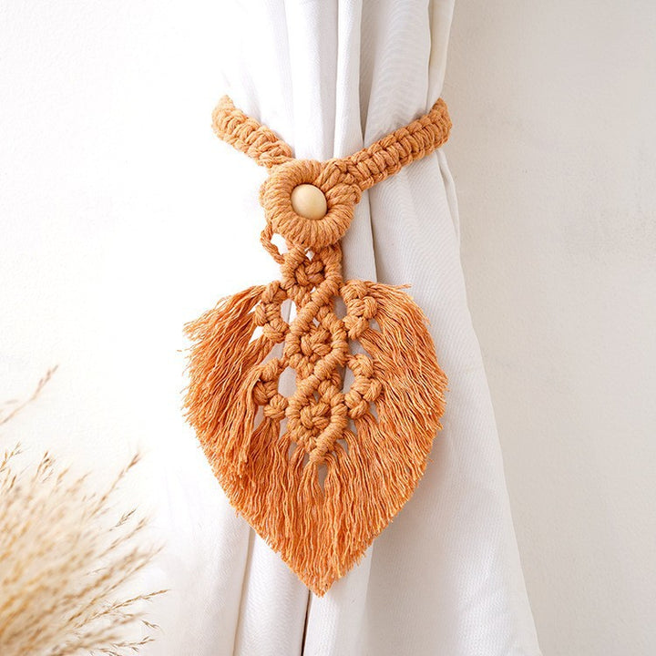 Macrame Curtain Tieback Holder Bowlift