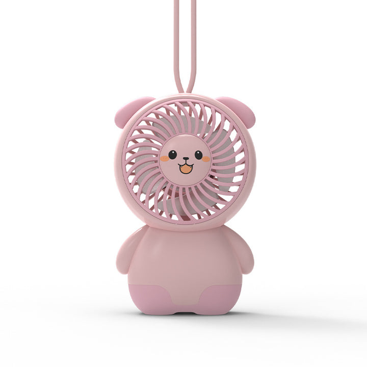 Cute Animal-Themed Handheld Fan Bowlift