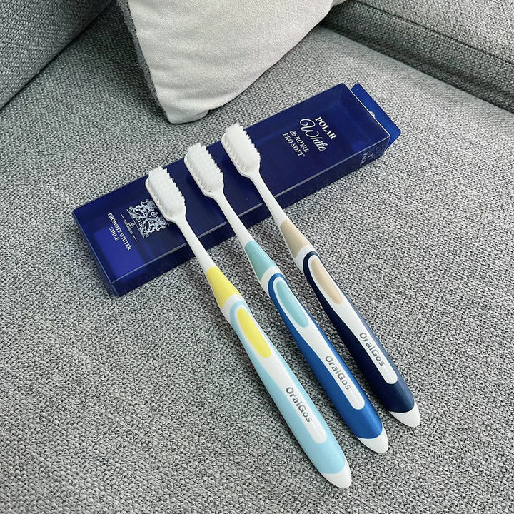 Ultra-Soft Triple-Head Bristle Toothbrush Set Bowlift