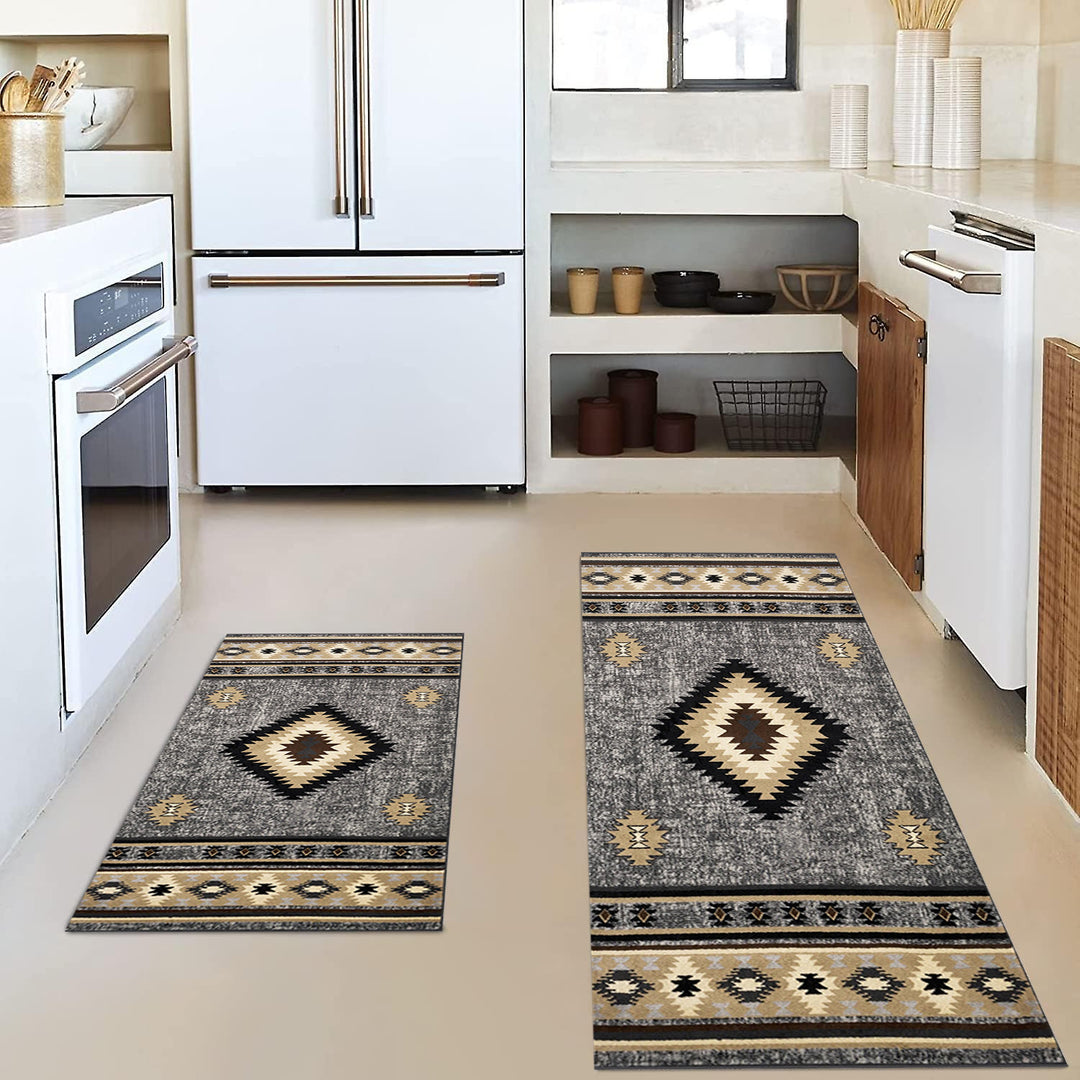 Vintage-Inspired Kitchen Mat Set Bowlift