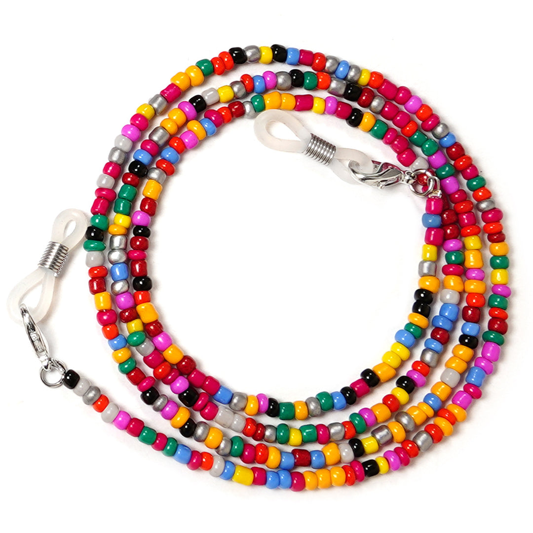 Colorful Artisan Beaded Eyewear Chain Bowlift