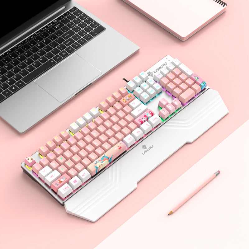 Ergonomic RGB Mechanical Gaming Keyboard Bowlift