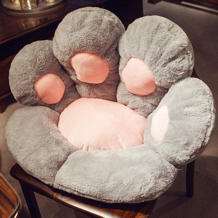 Plush seat cushion in paw shape Bowlift