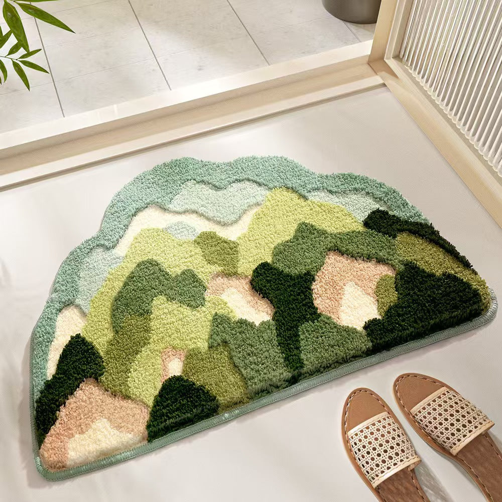 Floral-Themed Decorative Area Rug Bowlift