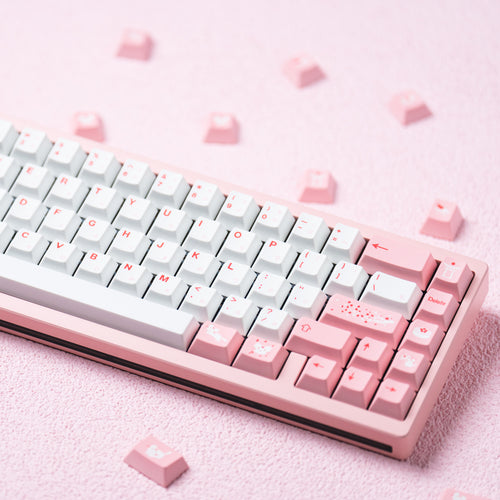 Custom Pink Keycap Mechanical Keyboard Bowlift