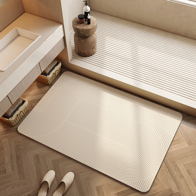 Geometric Patterned Bath Mat Bowlift