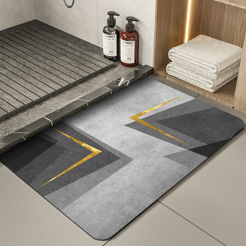 Modern Geometric Bath Mat Bowlift