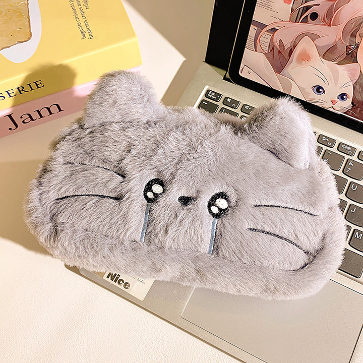 Plush pillow with cat motif Bowlift