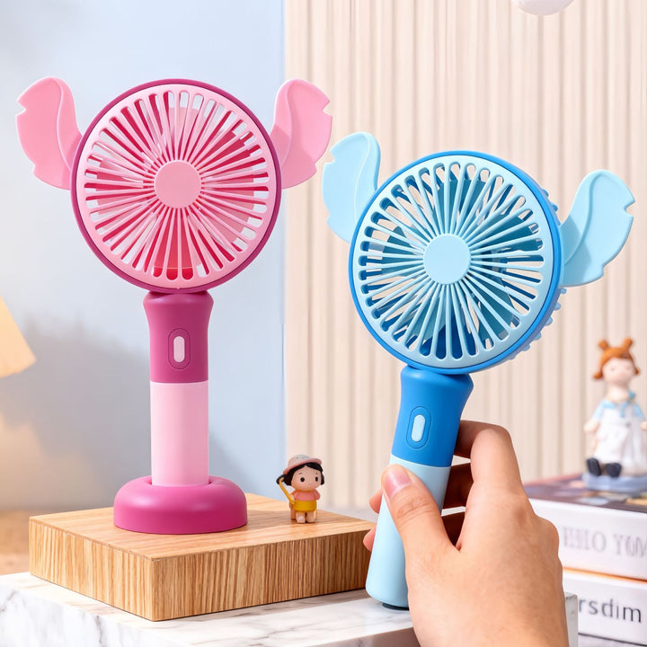 Women's portable handheld fan with funny animal design Bowlift