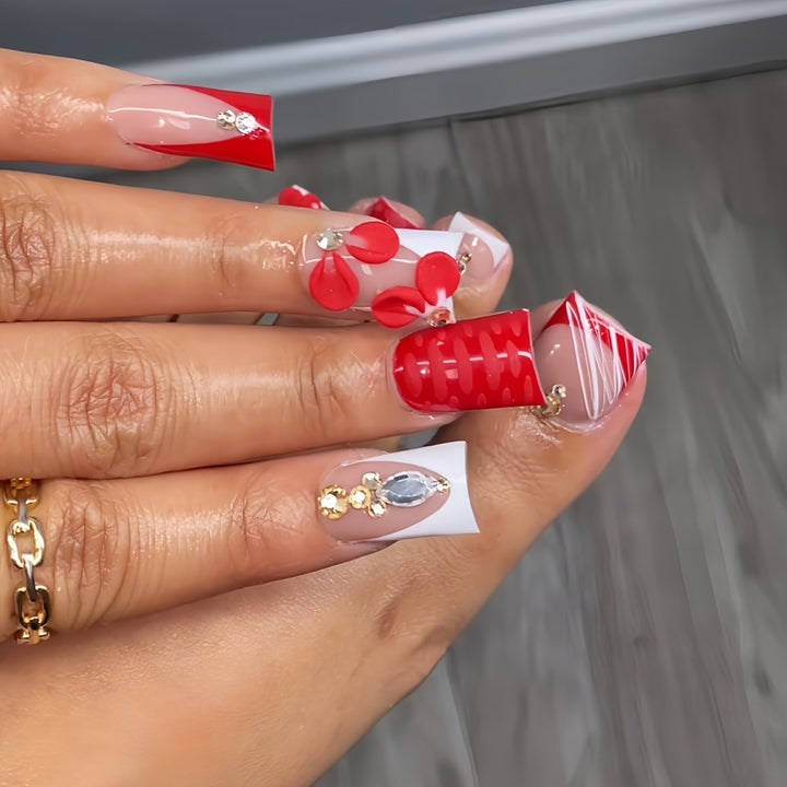 Decorative Rhinestone Pedicure Set Bowlift
