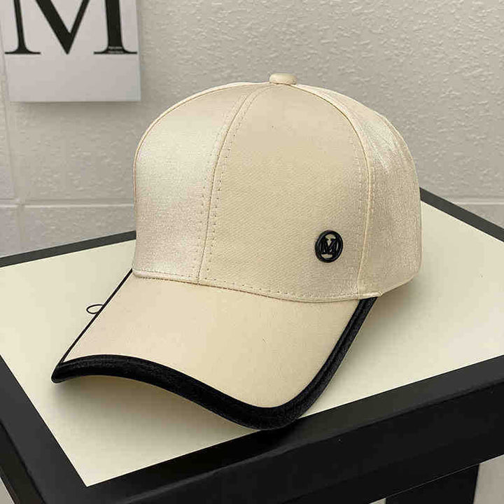 Women's Shiny Satin Baseball Cap Bowlift