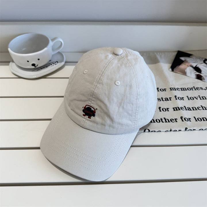 Women's Embroidered Cartoon-Themed Baseball Cap Bowlift