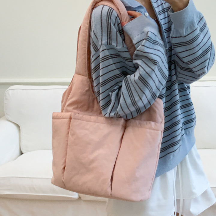 Practical Multi-Pocket Tote Bag Bowlift