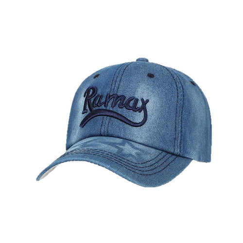 Unisex Denim Embroidered Baseball Cap Bowlift