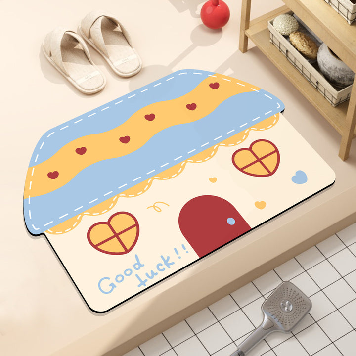 Fun Hamburger-Themed Bath Mat Bowlift